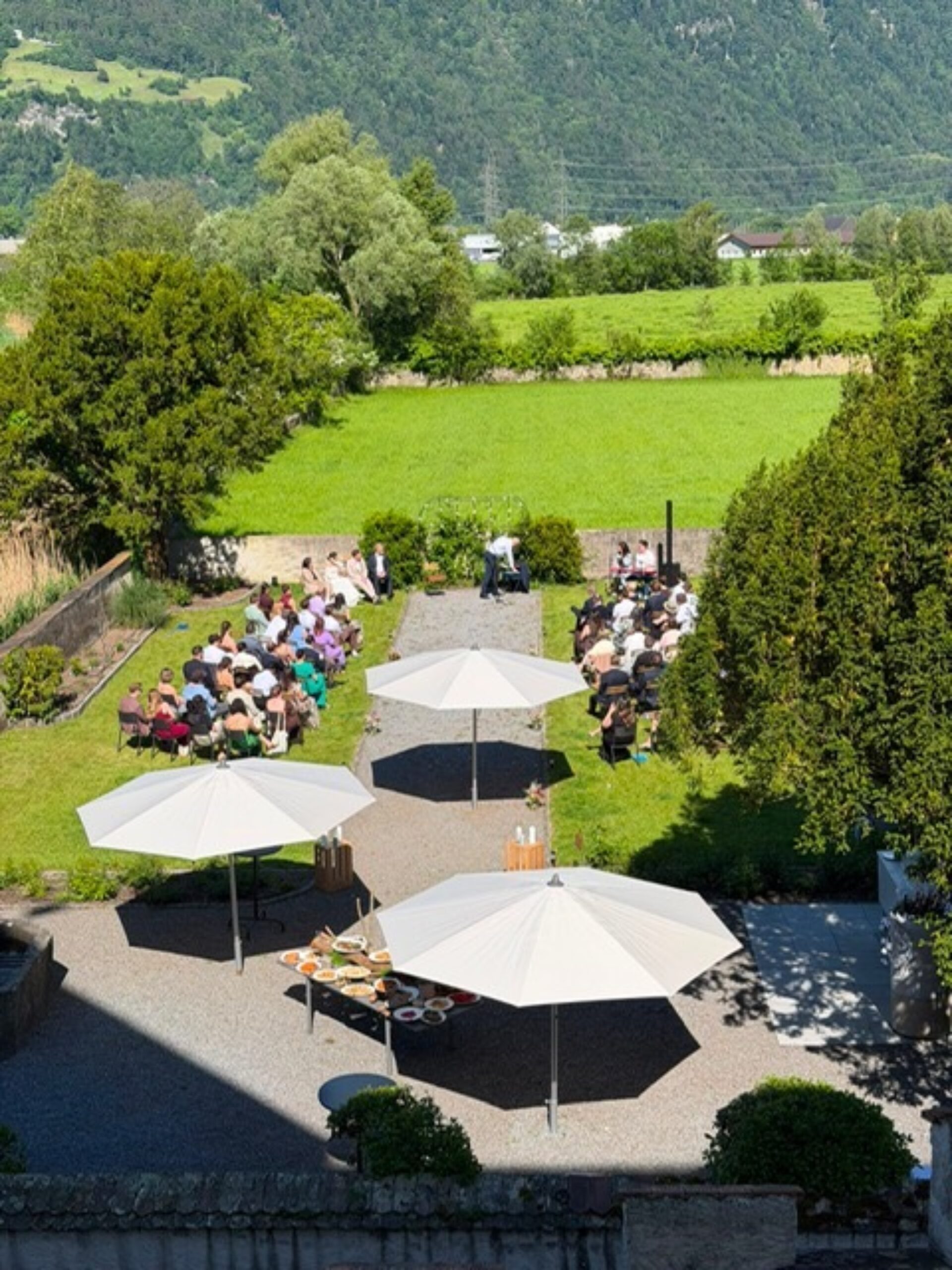 Hochzeit garten